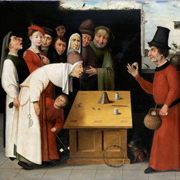 Scuola di Hieronymus Bosch - Il ciarlatano, post 1500 - Olio su tavola, 83,3 x 114 cm - Gerusalemme, The Israel Museum
