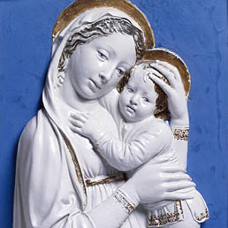 Luca della Robbia (Firenze 1399/1400-1482), "Madonna col Bambino (Madonna genovese)", 1445-1450