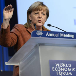 Angela Merkel al World Economic Forum (Epa)