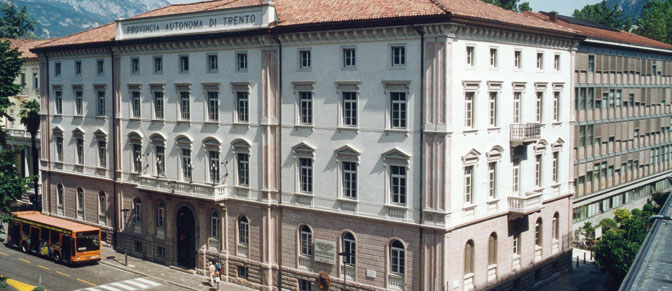 Sede della provincia autonoma di Trento (AgF Bernardinatti. Archivio Ufficio Stampa Provincia autonoma di Trento)