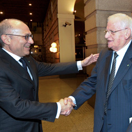 Camillo Venesio (Sinistra) con Enrico Salza