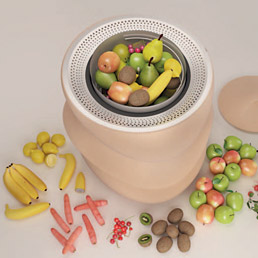 Nella foto il contenitore che sfrutta anche materiali a cambio di fase (Phase Change Materials)
