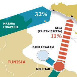 Il gas e gli oleodotti in Libia. Mappa delle infrastrutture energetiche