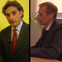 Torino al voto. Da sinistra i candidati Michele Coppola e Piero Fassino