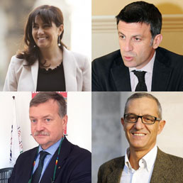 Laura Bordoli (Pdl), Sergio Gaddi (Forza cambia Como), Alberto Mascetti (Lega), Mario Lucini (Pd)