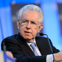 Nella foto il premier dimissionario, Mario Monti