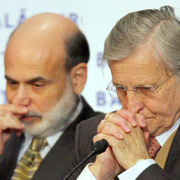 Ben Bernanke e Jean-Claude Trichet