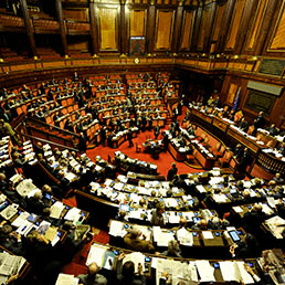 Nella foto l'Aula del Senato