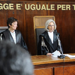 Crac Parmalat: domani a Milano sentenza per quattro banche estere. Nella foto Il giudice Gabriella Manfrin legge la sentenza (Ansa)