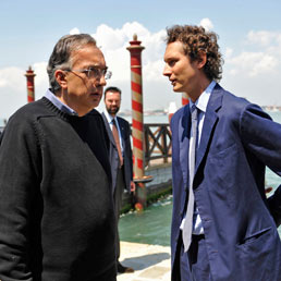 Sergio Marchionne e John Elkann a Venezia