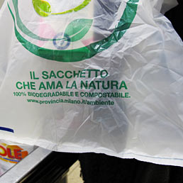 Varate nuove norme per i sacchetti biodegradabili. Rafforzate le sanzioni (Fotogramma)