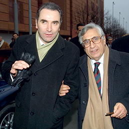 Giampiero Fiorani (a sinistra) con Antonio Fazio (Agf)
