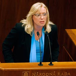 Il primo ministro slovacco, Iveta Radicova (Ap)