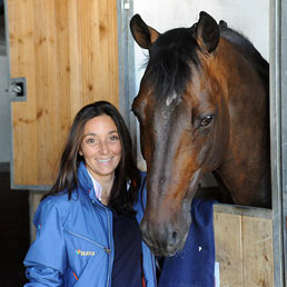 Jonella Ligresti con il suo cavallo (Olycom)