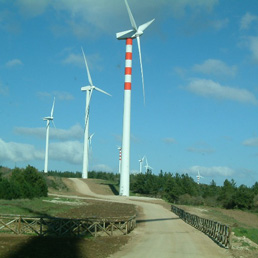 Il Parco Eolico Sa Turrina Manna (foto dal sito www.comune.tula.ss.it)