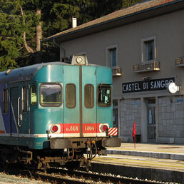 La stazione di Castel di Sangro (© Foto di Giorgio Stagni)