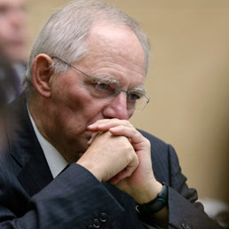 Nella foto Wolfgang Schaeuble (Reuters)