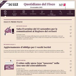 Home del Quotidiano del Fisco