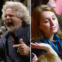 Beppe Grillo e Adele Gambaro