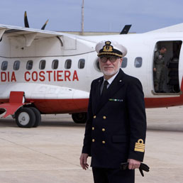 Il Comandante della Guardia costiera Vittorio Alessandro (Ansa)