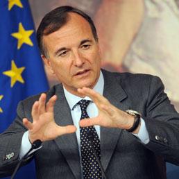 Il ministro degli Esteri, Franco Frattini (Ansa)