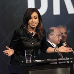 Il Presidente dell'Argentina, Cristina Fernandez de Kirchner (Epa)