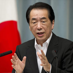 Il Primo ministro giapponese Naoto Kan (Epa)