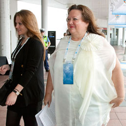 Gina Rinehart, a destra, con la figlia Ginia (Bloomberg)