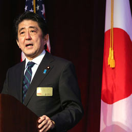 Il primo ministro Shinzo ABe. (Afp)