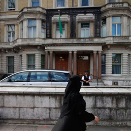 L'ambasciata di Libia a Londra (Ap)