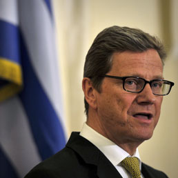 Il ministro degli esteri tedesco, Guido Westerwelle (Afp)