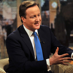 David Cameron ospite della trasmissione "Andrew Marr Show" sulla Bbc