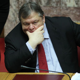 Il ministro delle finanze greco Evangelos Venizelos (AP)