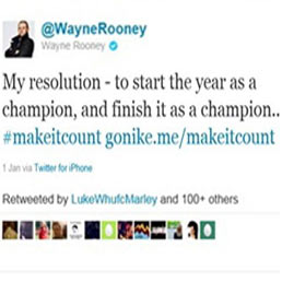 Wayne Rooney su Tweet