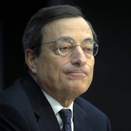 Nella foto il Presidente della Banca centrale europea, Mario Draghi