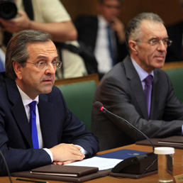 Antonis Samaras e Vassilis Rapanos