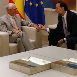 Mariano Rajoy e Herman VanRompuy - Reuters