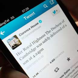 Effetto royal baby sul web: in Italia picco di conversazioni nei social network
