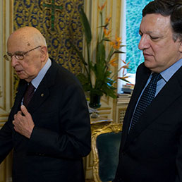 Giorgio Napolitano con Josè Barroso