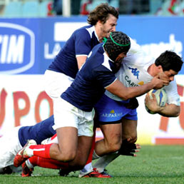 Torneo - Sei Nazioni di rugby, Italia-Francia, allo stadio Flaminio di Roma (Ansa)