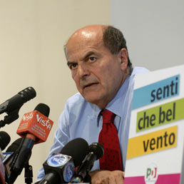 La conferenza stampa del segretario del Partito Democratico Pier Luigi Bersani, oggi 13 giugno
