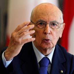 Il Presidente della Repubblica, Giorgio Napolitano