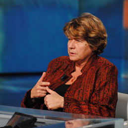 Susanna Camusso, intervenuta come ospite della trasmissione «Che tempo che fa» di Fabio Fazio