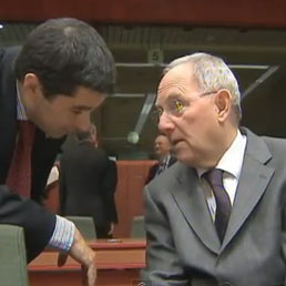 Vitor Gaspar e Wolfgang Schauble