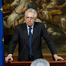 Nella foto il presidente del Consiglio, Mario Monti