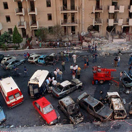 Una foto d'archivio dell'attentato di via D'Amelio (Ansa)