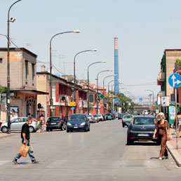 Nel quartiere tarantino di Tamburi