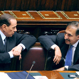 Silvio Berlusconi e Ignazio La Russa (Olycom)