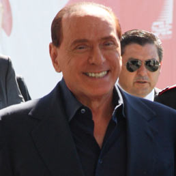 Venezia - Silvio Berlusconi sbarca all' aeroporto Marco Polo per poi partire sucessivamente con la nave da crociera Divina della Msc