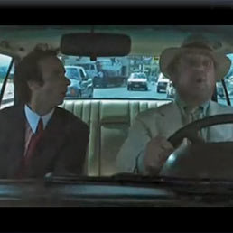 Nella foto la scena del film "Johnny Stecchino", in cui Roberto Benigni, qui nei panni di Dante (l'autista di scuolabus per ragazzi disabili e sosia del boss mafioso Johnny Stecchino), ascolta lo zio (interpretato da Paolo Bonacelli, a destra nella foto) nel tragitto verso la villa di Johnny e Maria, mentre gli elenca le "piaghe" della Sicilia; la terza e più grave di tutte sarebbe, appunto, il traffico